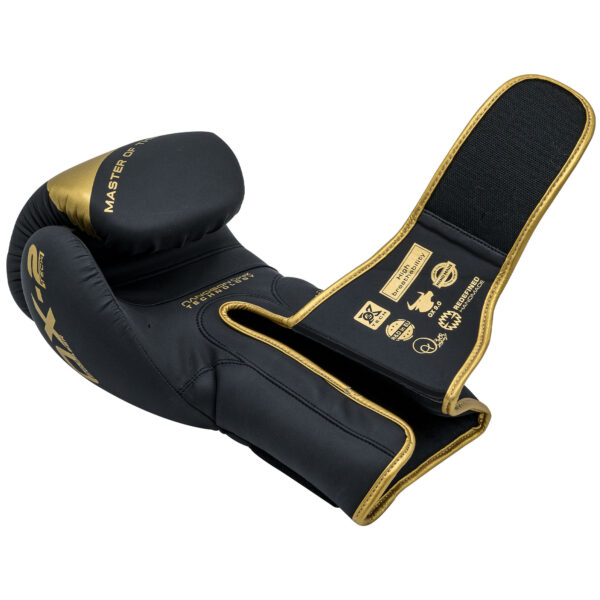 Golden Boxing Gloves – Premium Leather Gloves for Training & Professional Fights - Image 3