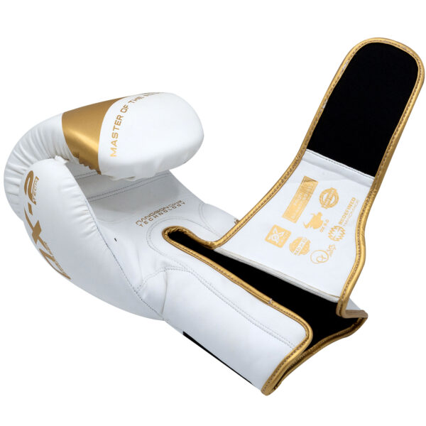 White Boxing Gloves – Professional Training, Sparring & Kickboxing Gloves - Image 3