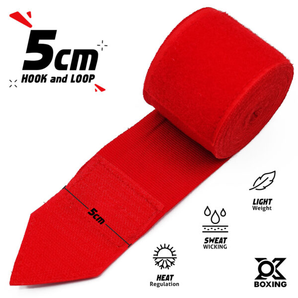 Red Boxing Hand Wraps – Strong, Durable & Professional Support - Image 4
