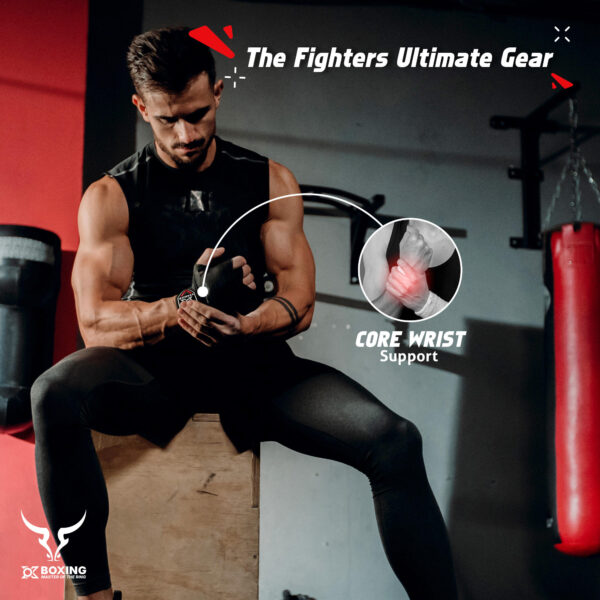 Premium Black Boxing Hand Wraps – Durable & Comfortable Support - Image 6