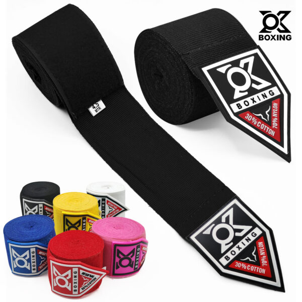 Premium Black Boxing Hand Wraps – Durable & Comfortable Support - Image 7