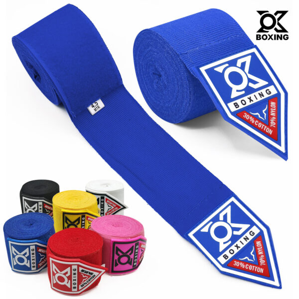 Blue Boxing Hand Wraps – Durable, Stretchable & Comfortable - Image 7