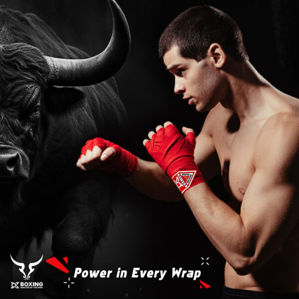 Red Boxing Hand Wraps – Strong, Durable & Professional Support - Image 8