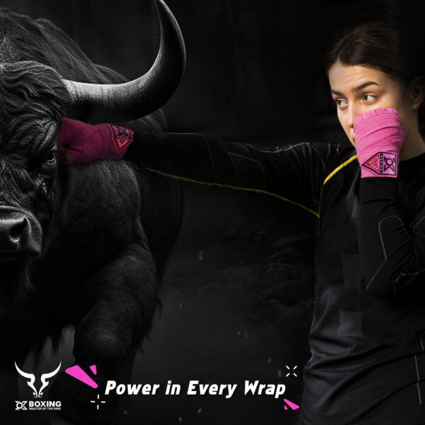 Pink Boxing Hand Wraps – Stylish, Strong & Comfortable - Image 8